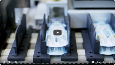 Customized cartoning automation for blisters with pre-filled injectables